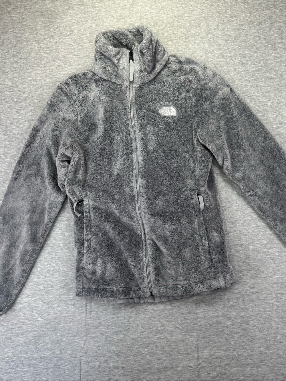 The North Face Osito Fleece Jacket Women’s Gray Soft Fleece Full Zip Size S/P